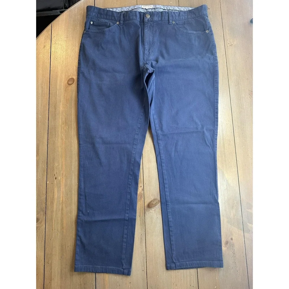 Peter Millar‎ Pants Mens 40 Navy Blue Five-Pocket Chino Golf Stretch Casual